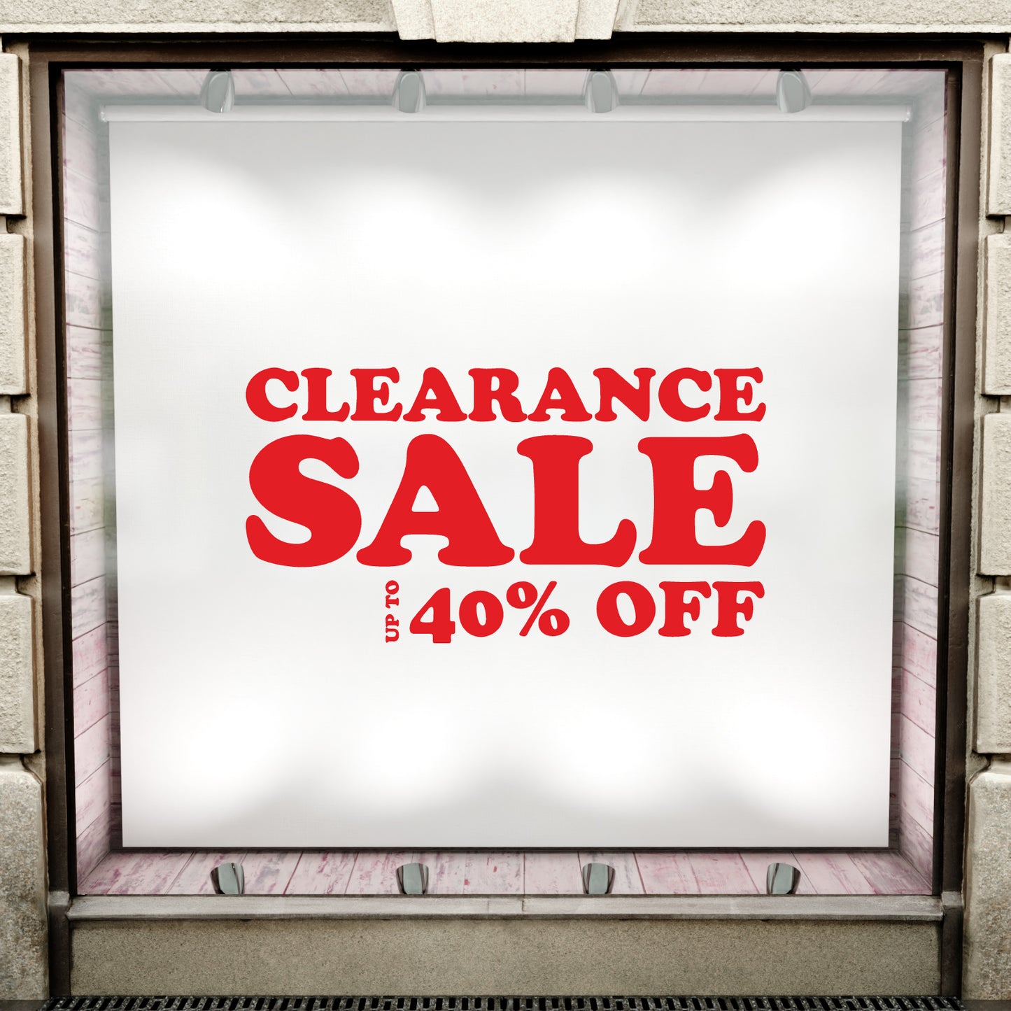 Clearance Sale Up To XX% Off Sticker - Groovy Style