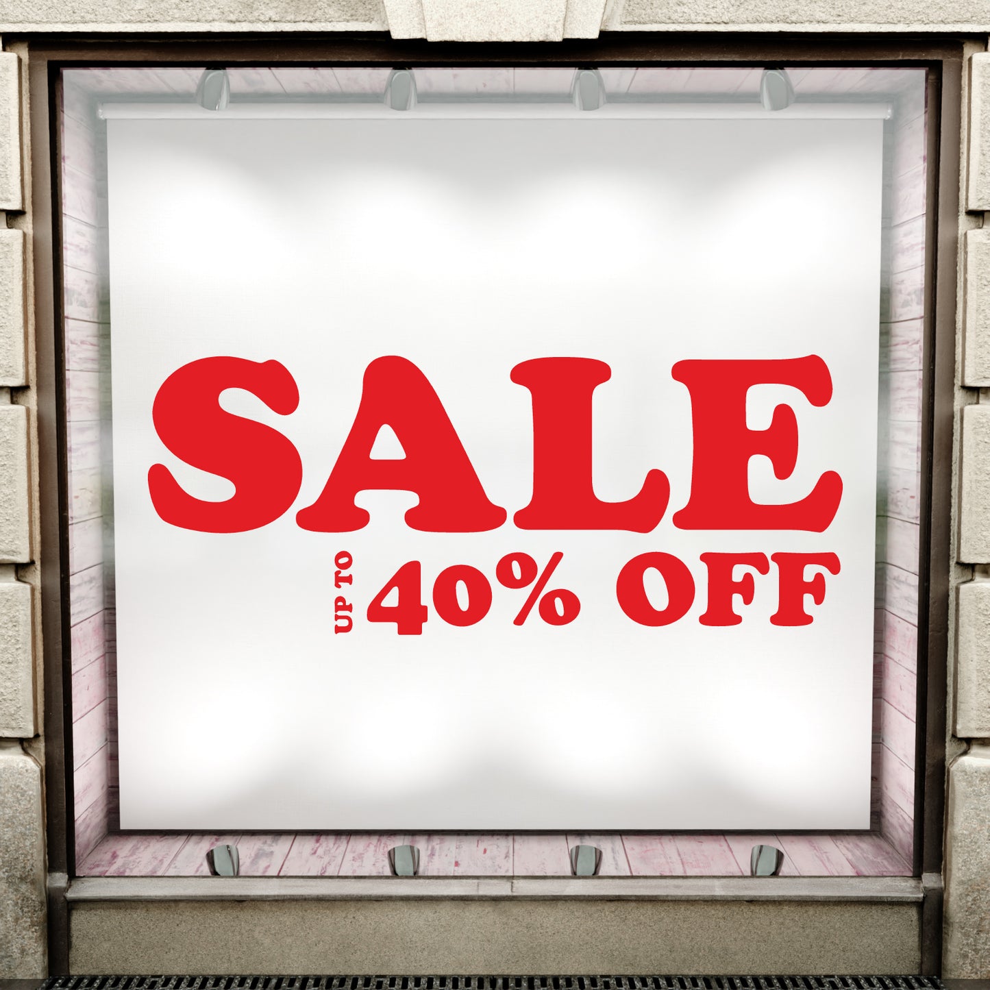 Sale Up To XX% Off Sticker - Groovy Style