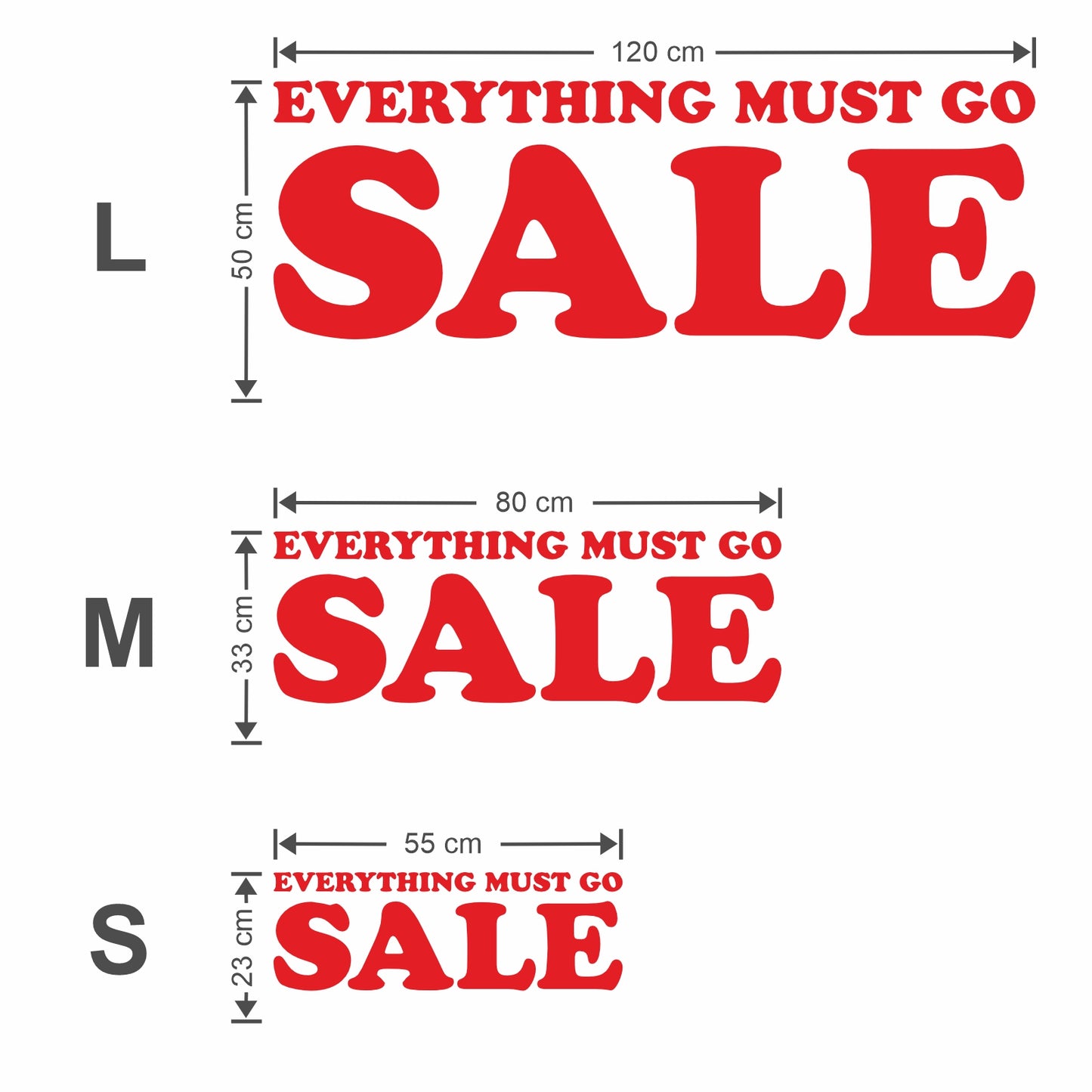 Everything Must Go Sale Sticker - Groovy Style