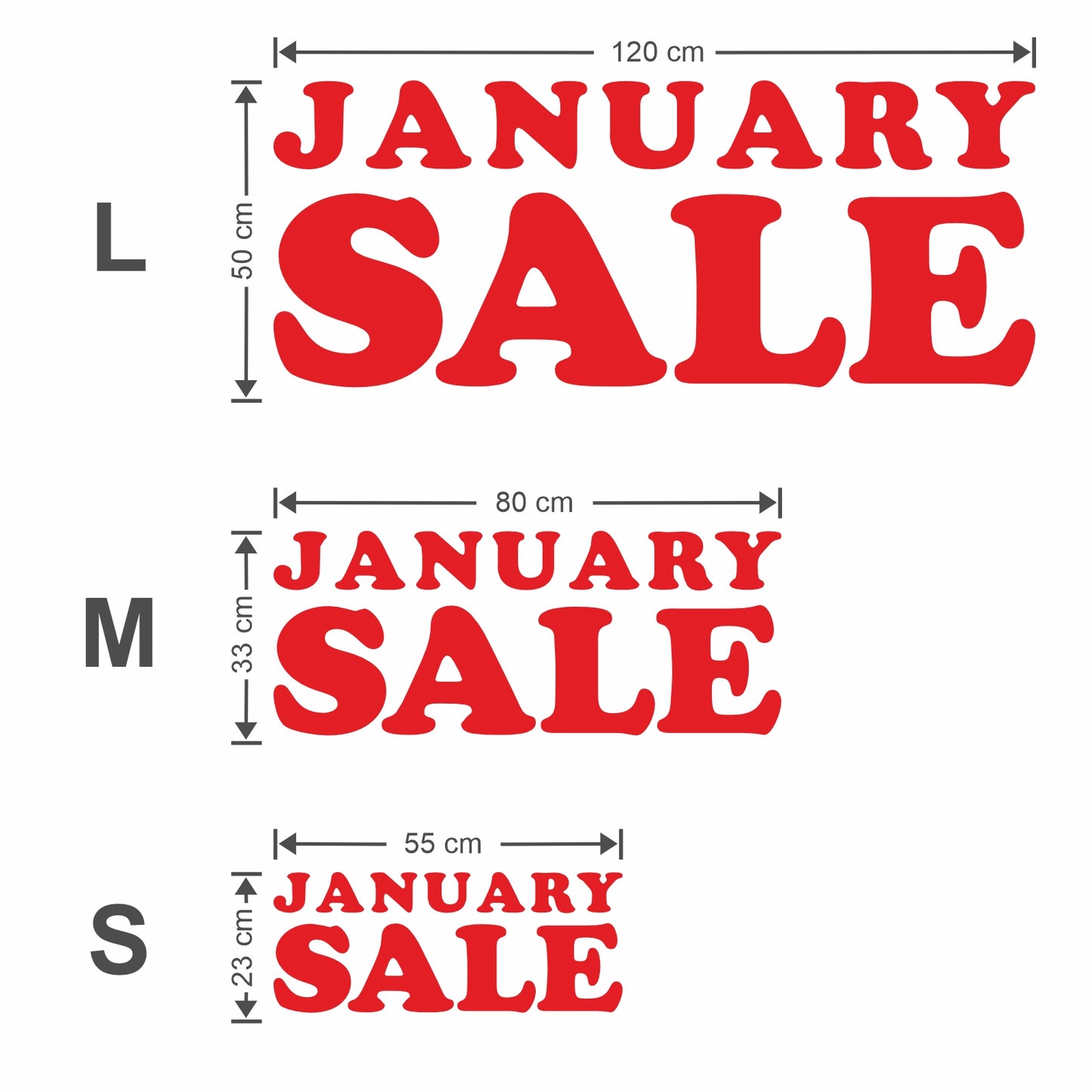 January Sale Sticker - Groovy Style
