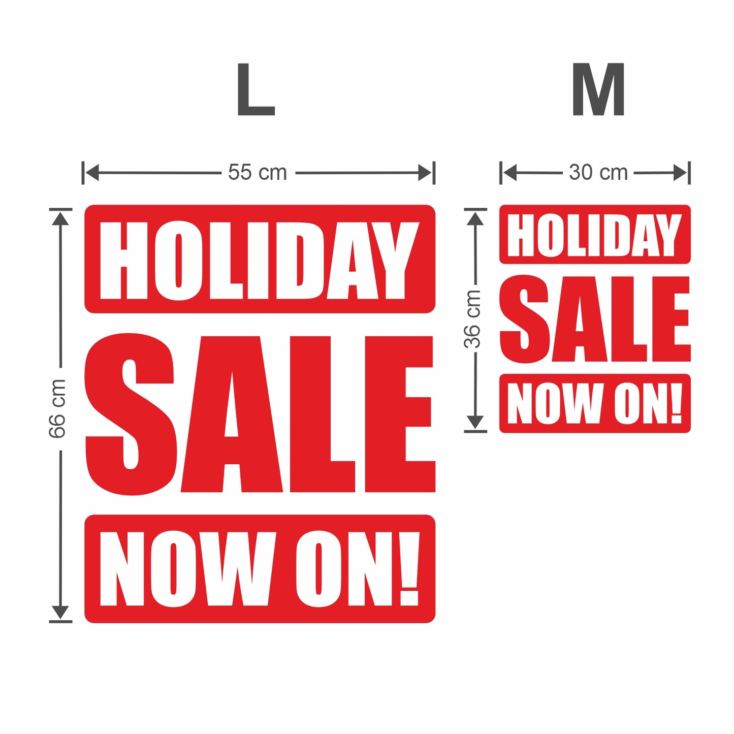 Holiday Sale Now On Sticker - Impact Style