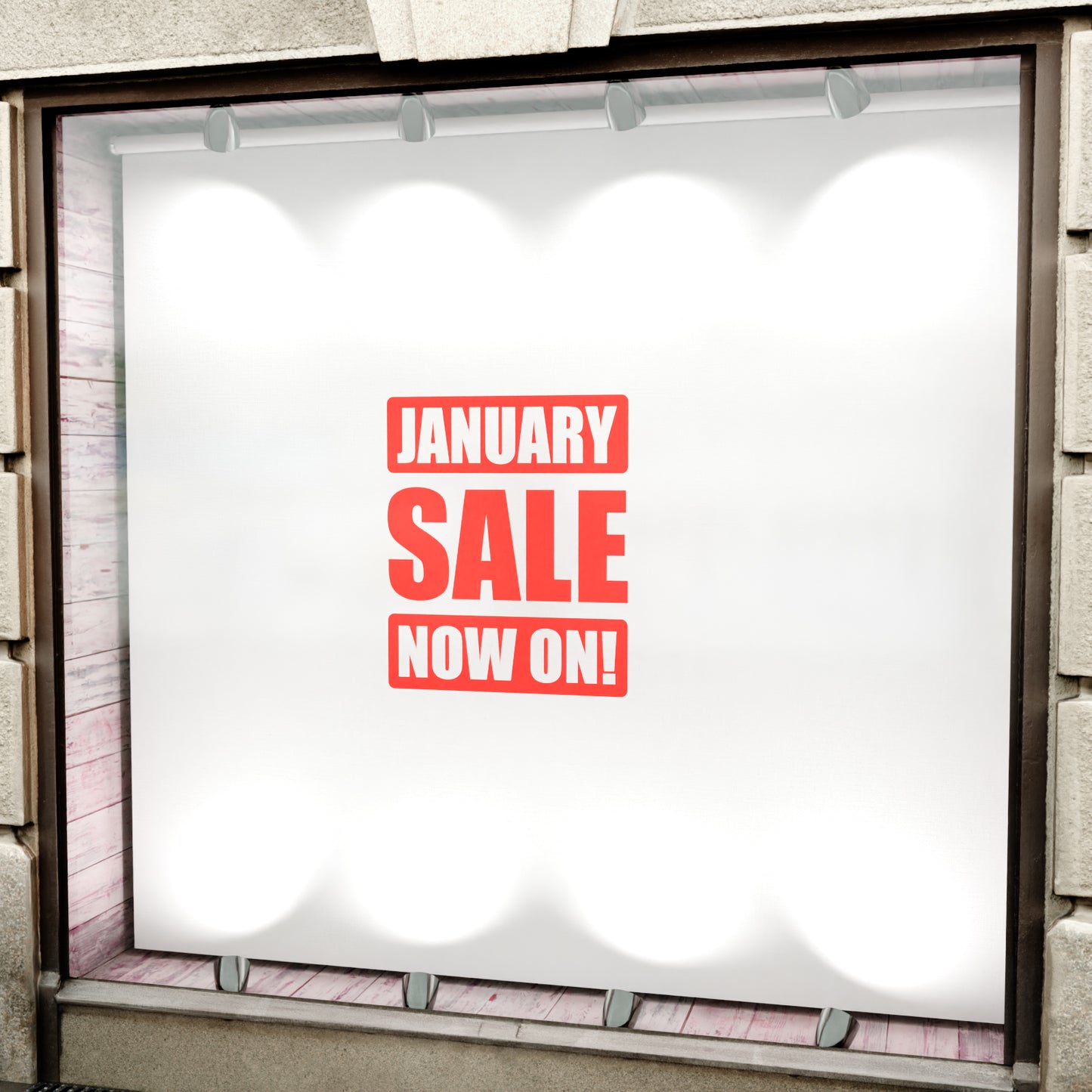 January Sale Now On Sticker - Impact Style