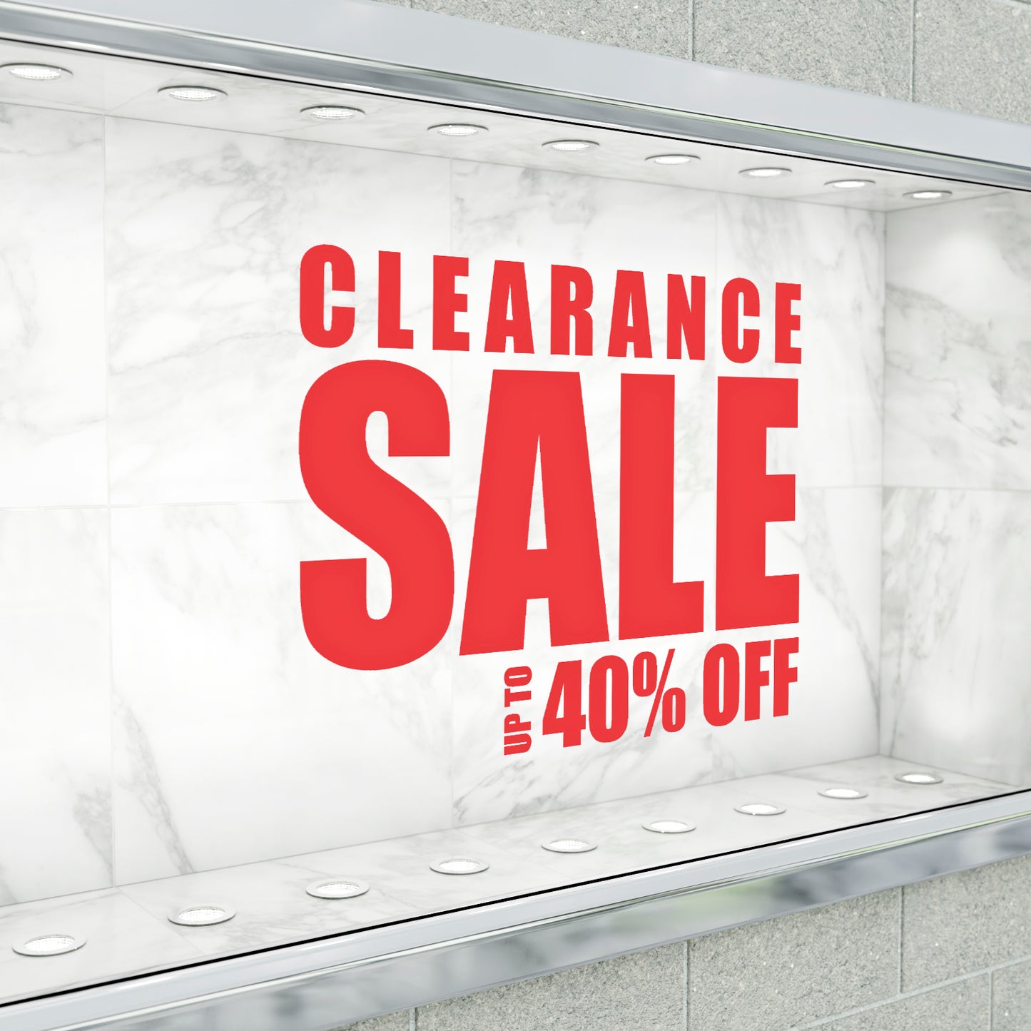 Clearance Sale Up To XX% Off Sticker - Impact Style