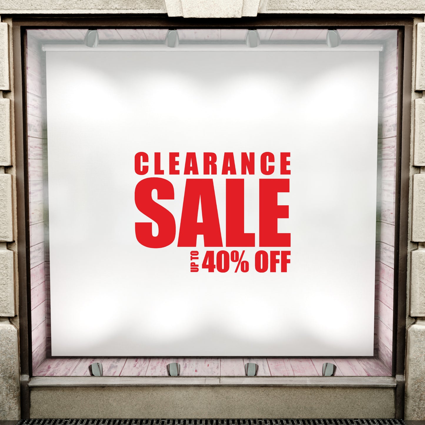 Clearance Sale Up To XX% Off Sticker - Impact Style