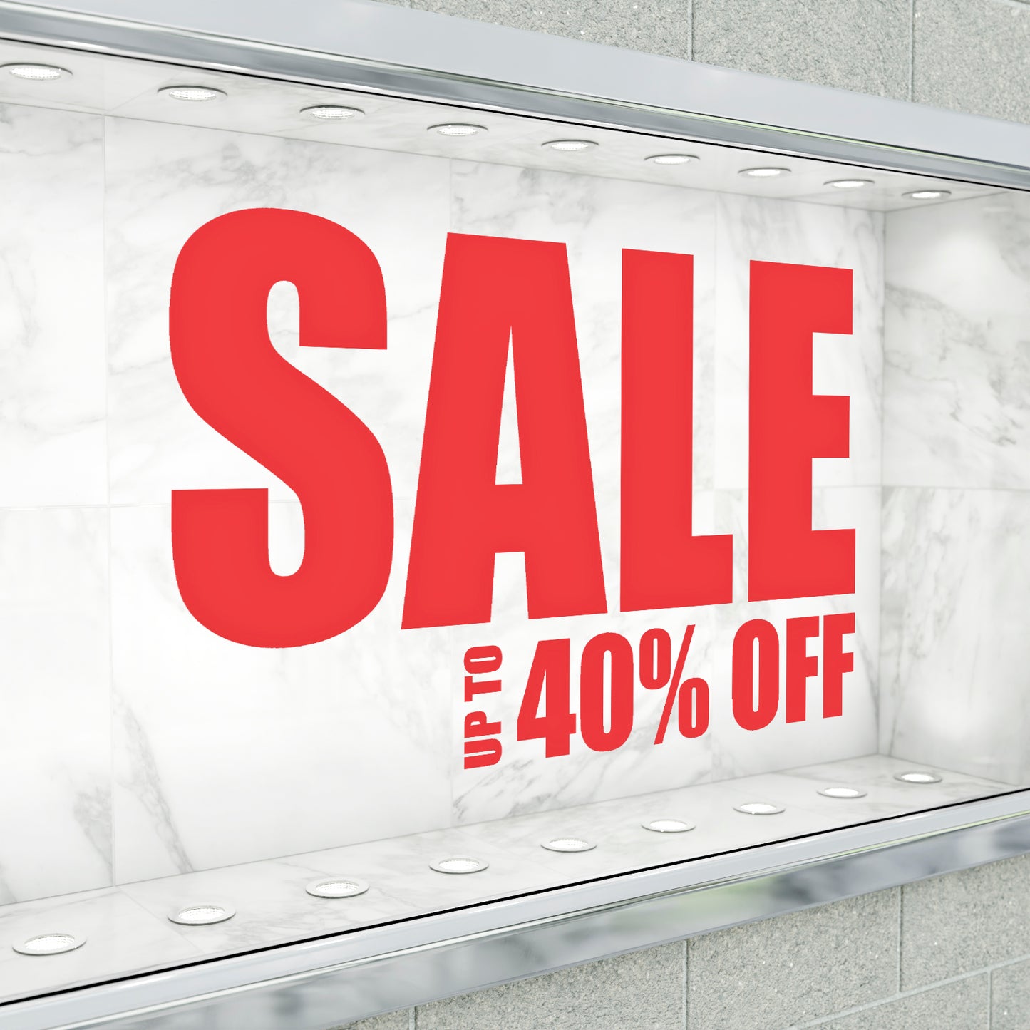 Sale Up To XX% Off Sticker - Impact Style
