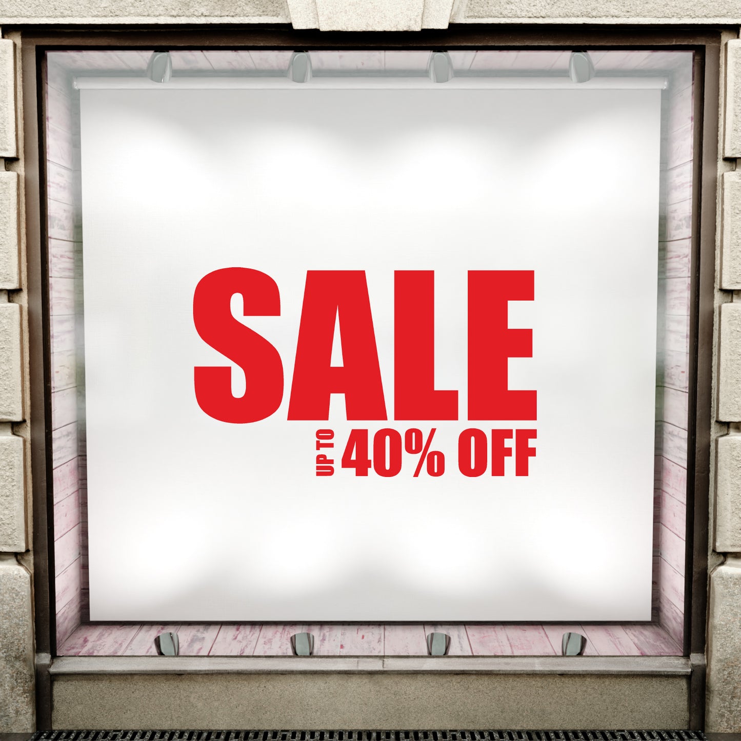 Sale Up To XX% Off Sticker - Impact Style