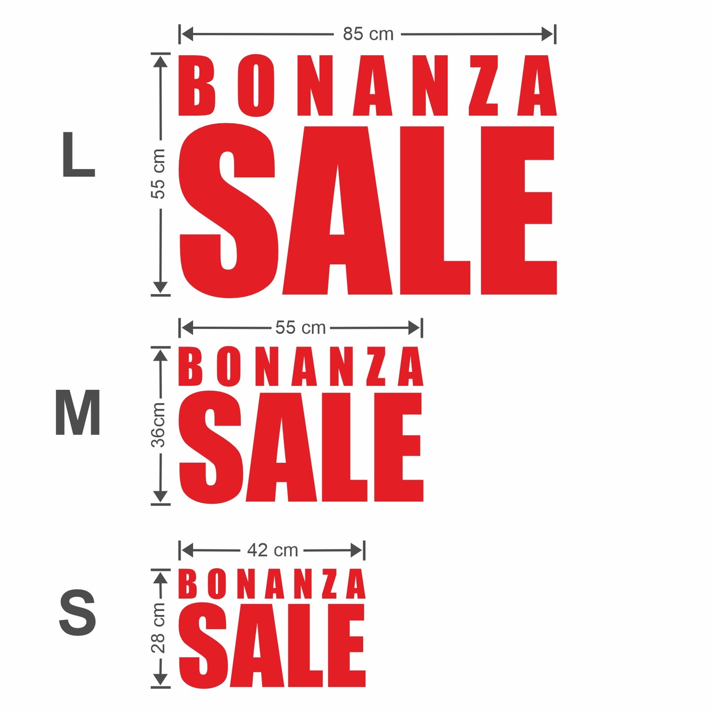 Bonanza Sale Sticker - Impact Style