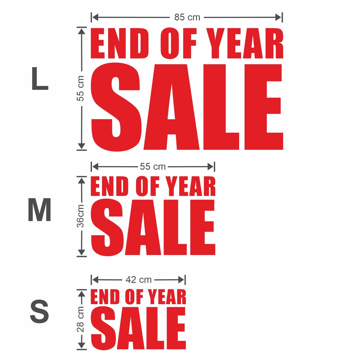 End Of Year Sale Sticker - Impact Style