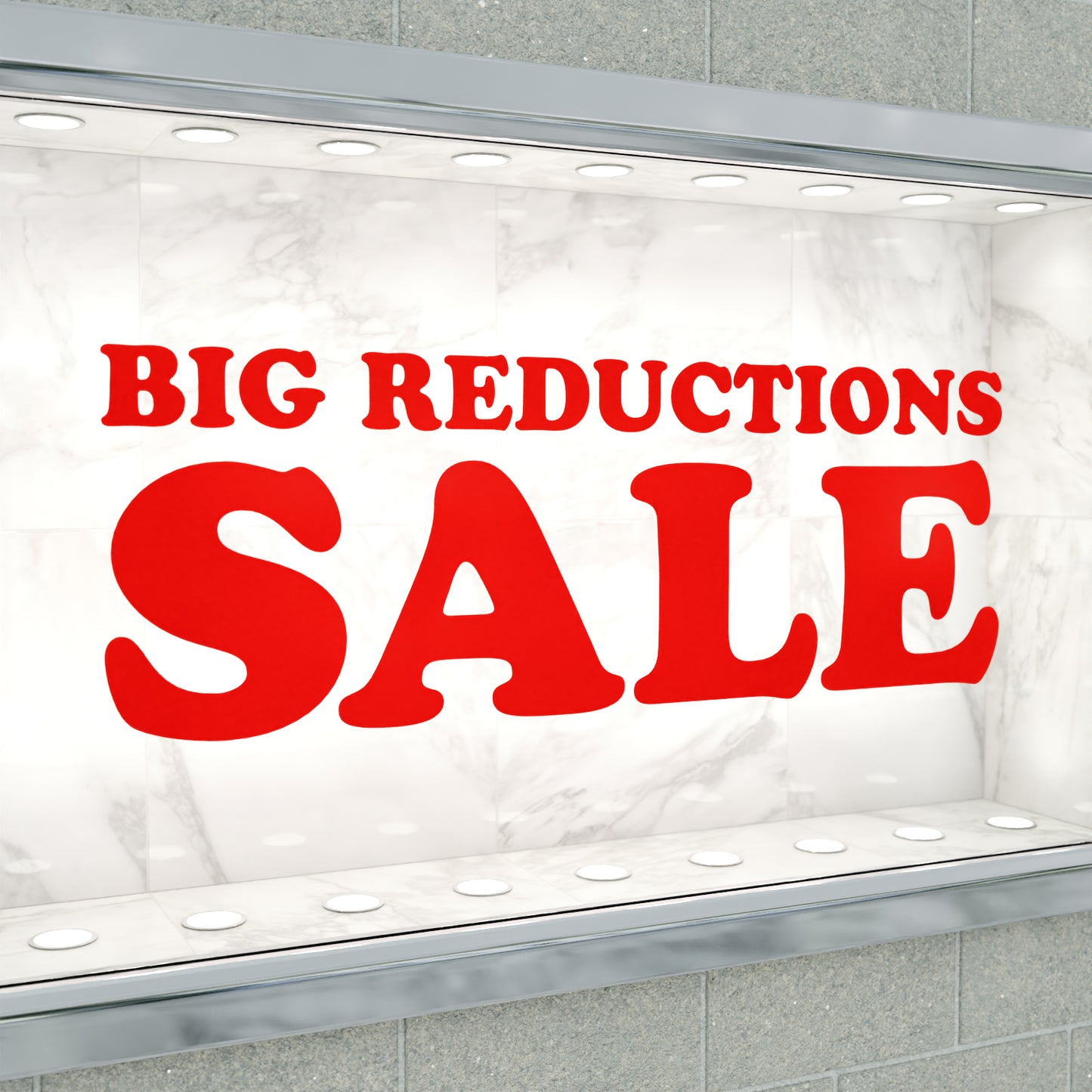 Big Reductions Sale Sticker - Groovy Style