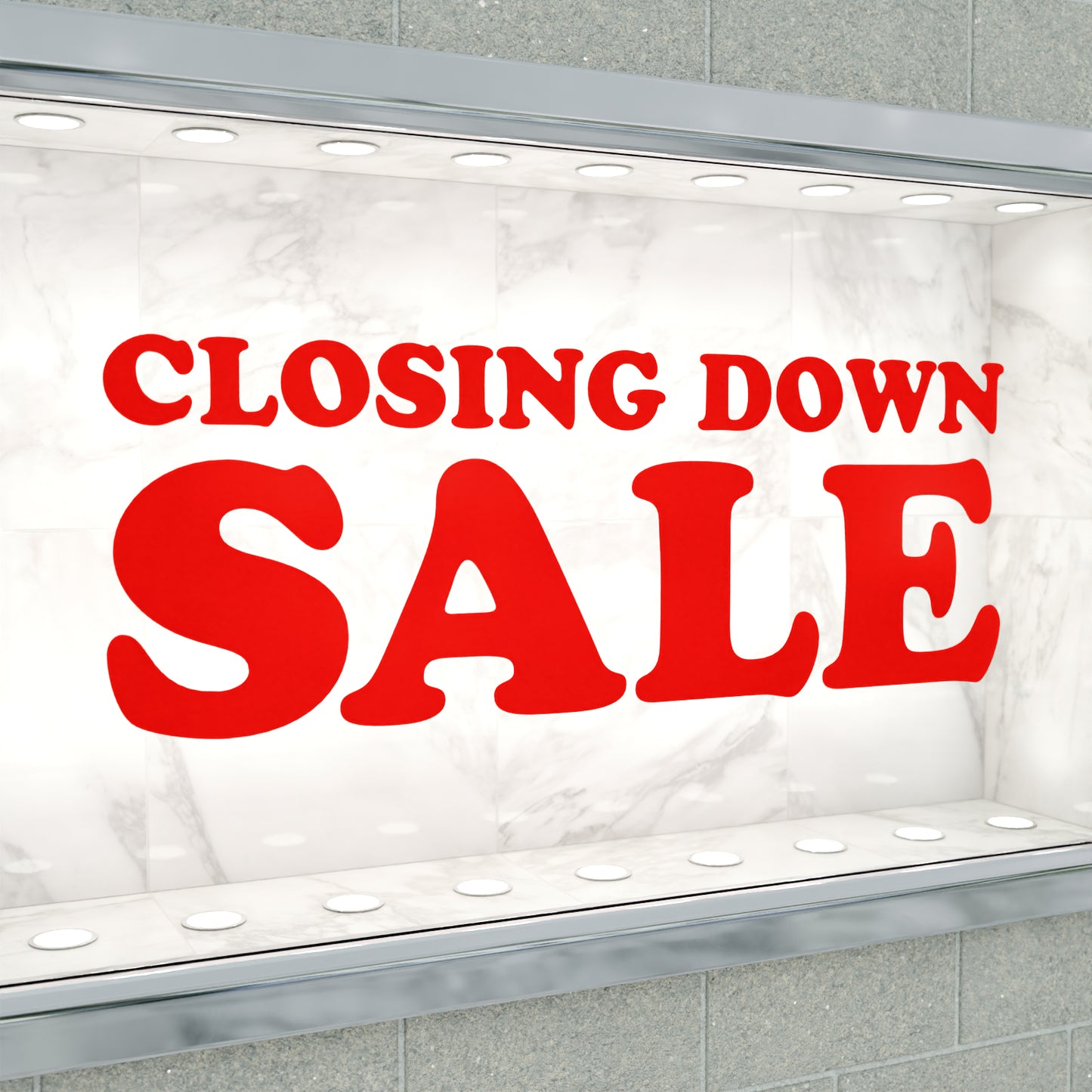 Closing Down Sale Sticker - Groovy Style