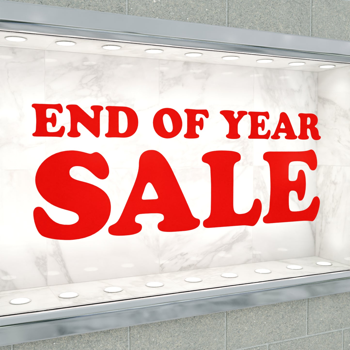 End Of Year Sale Sticker - Groovy Style