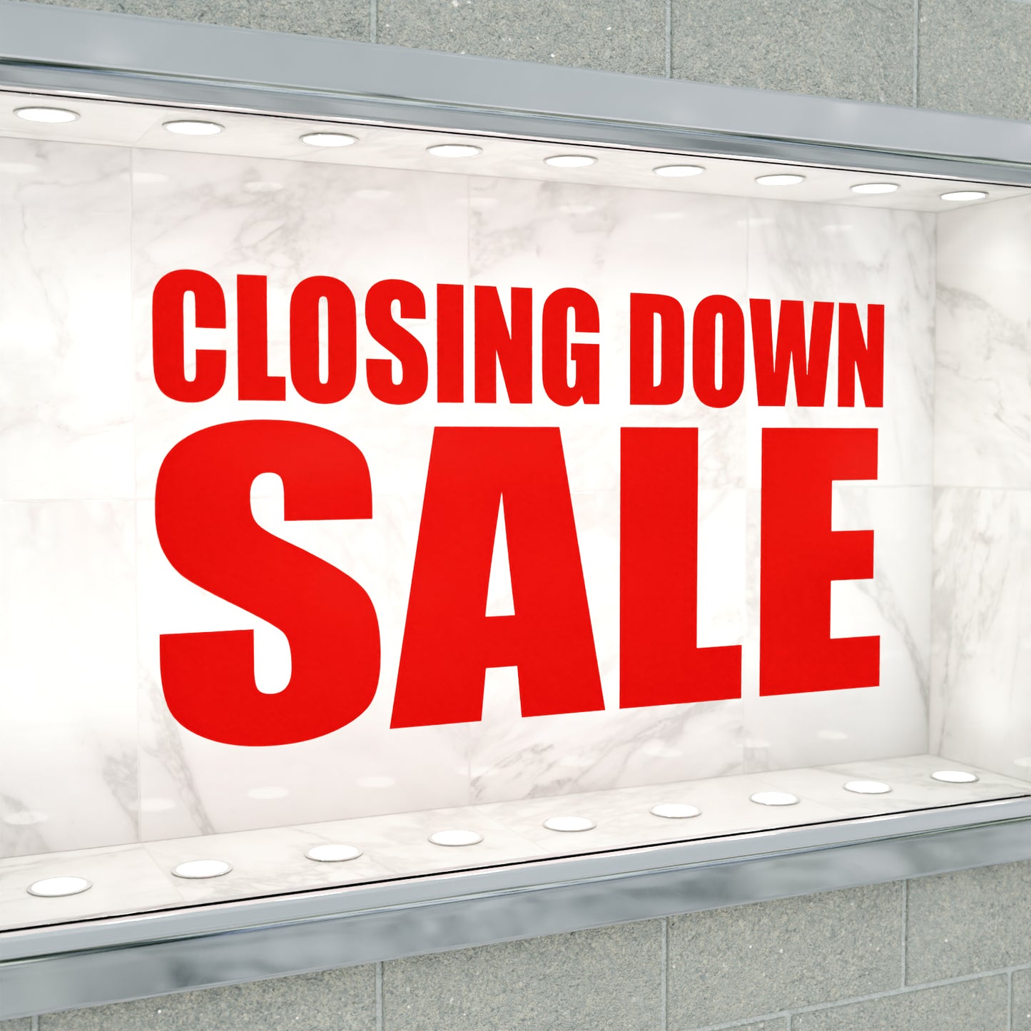 Closing Down Sale Sticker - Impact Style