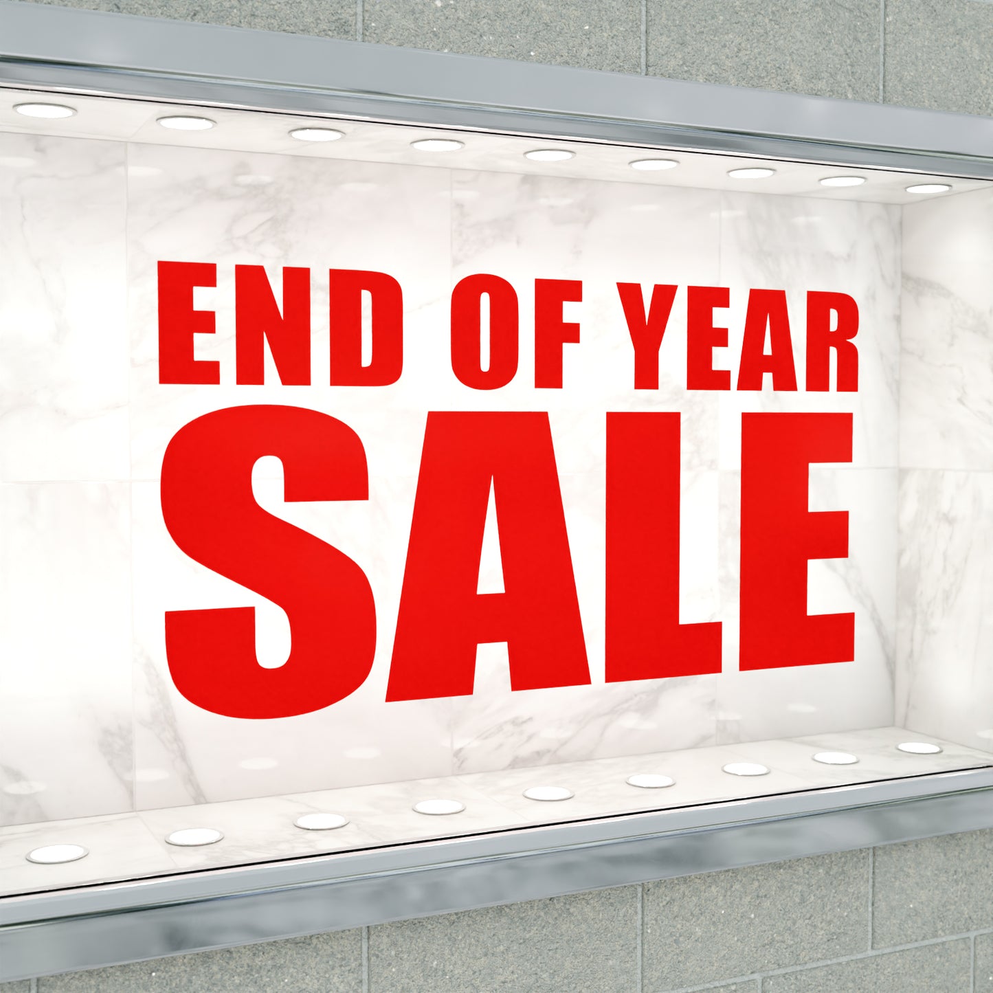 End Of Year Sale Sticker - Impact Style