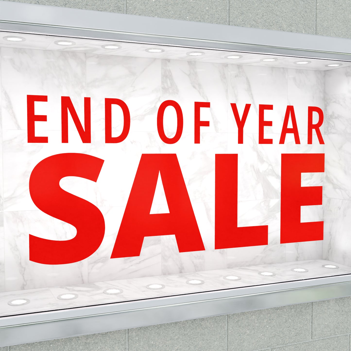 End Of Year Sale Sticker - Modern Style