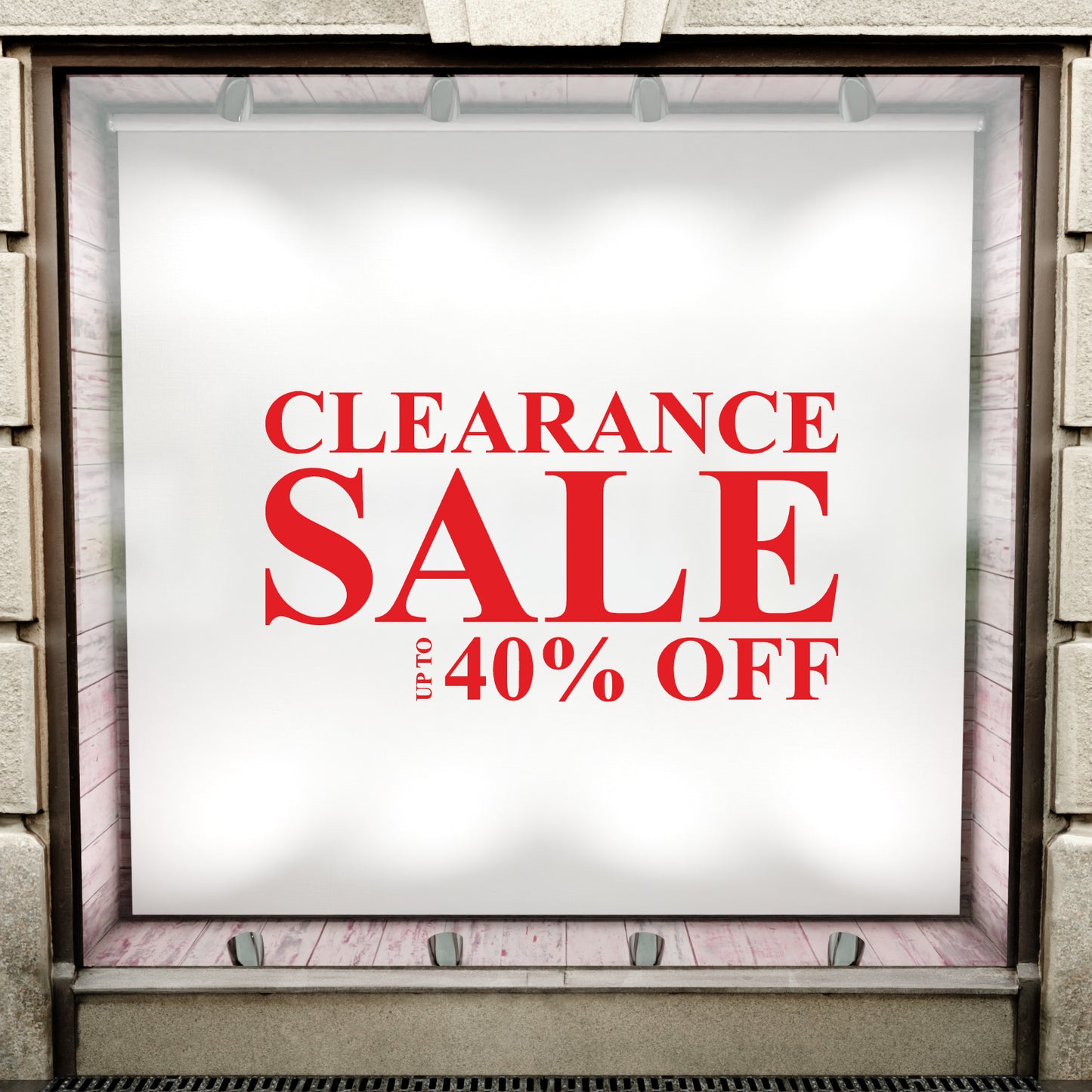 Clearance Sale Up To XX% Off Sticker - Roman Style