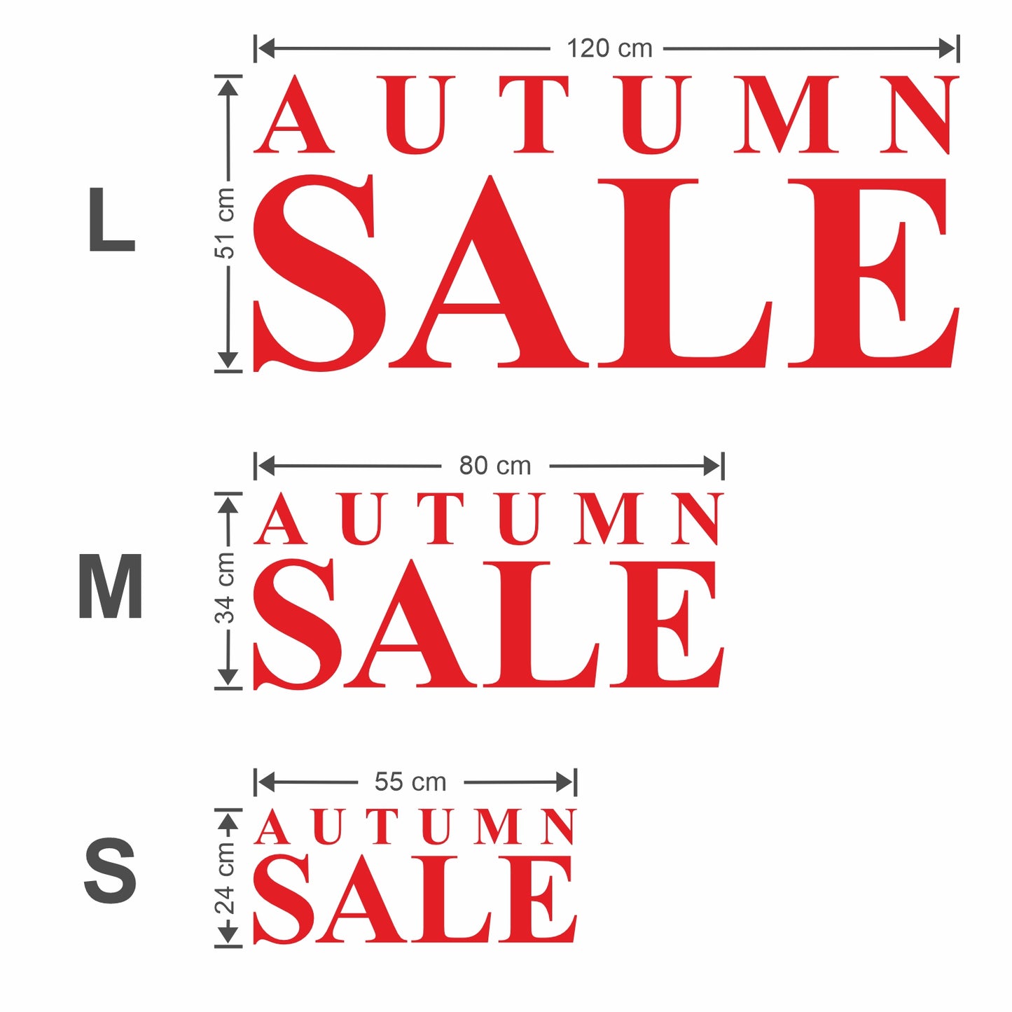 Autumn Sale Sticker - Roman Style