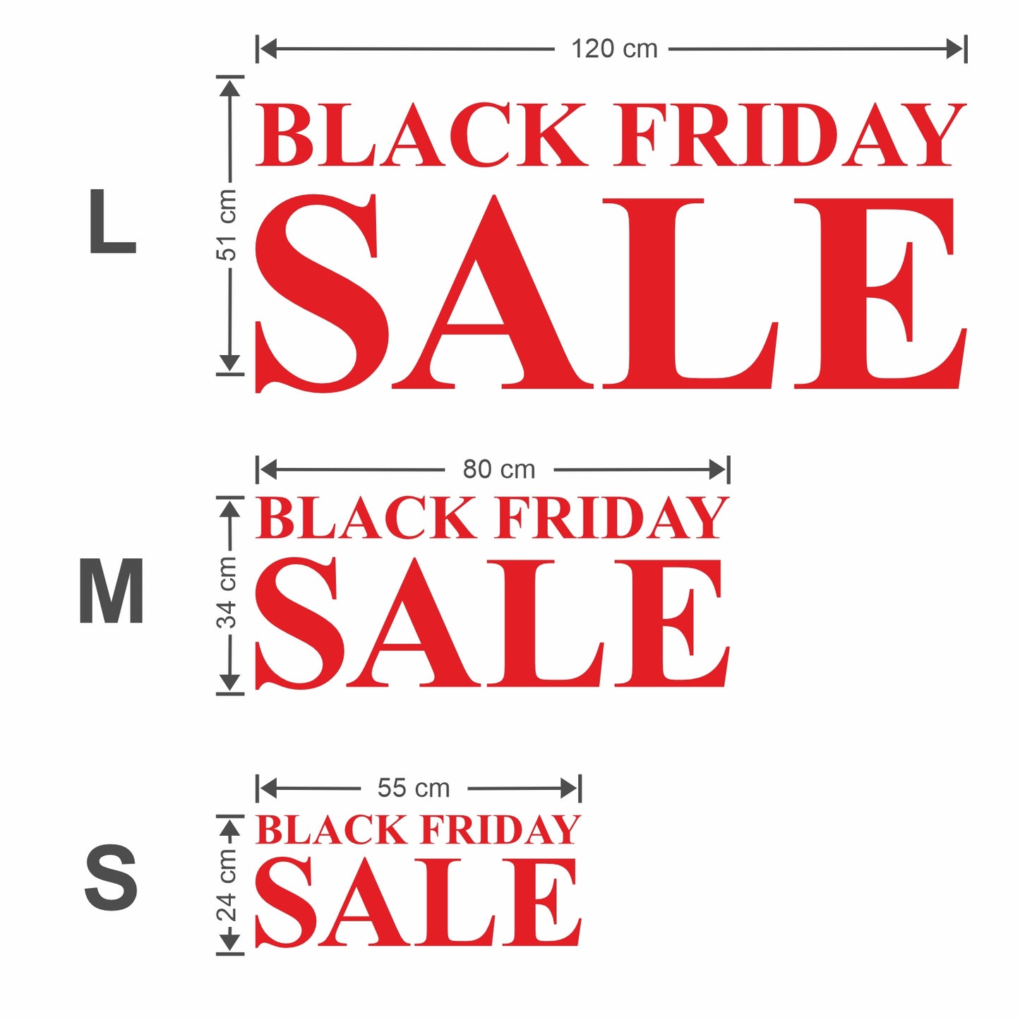 Black Friday Sale Sticker - Roman Style