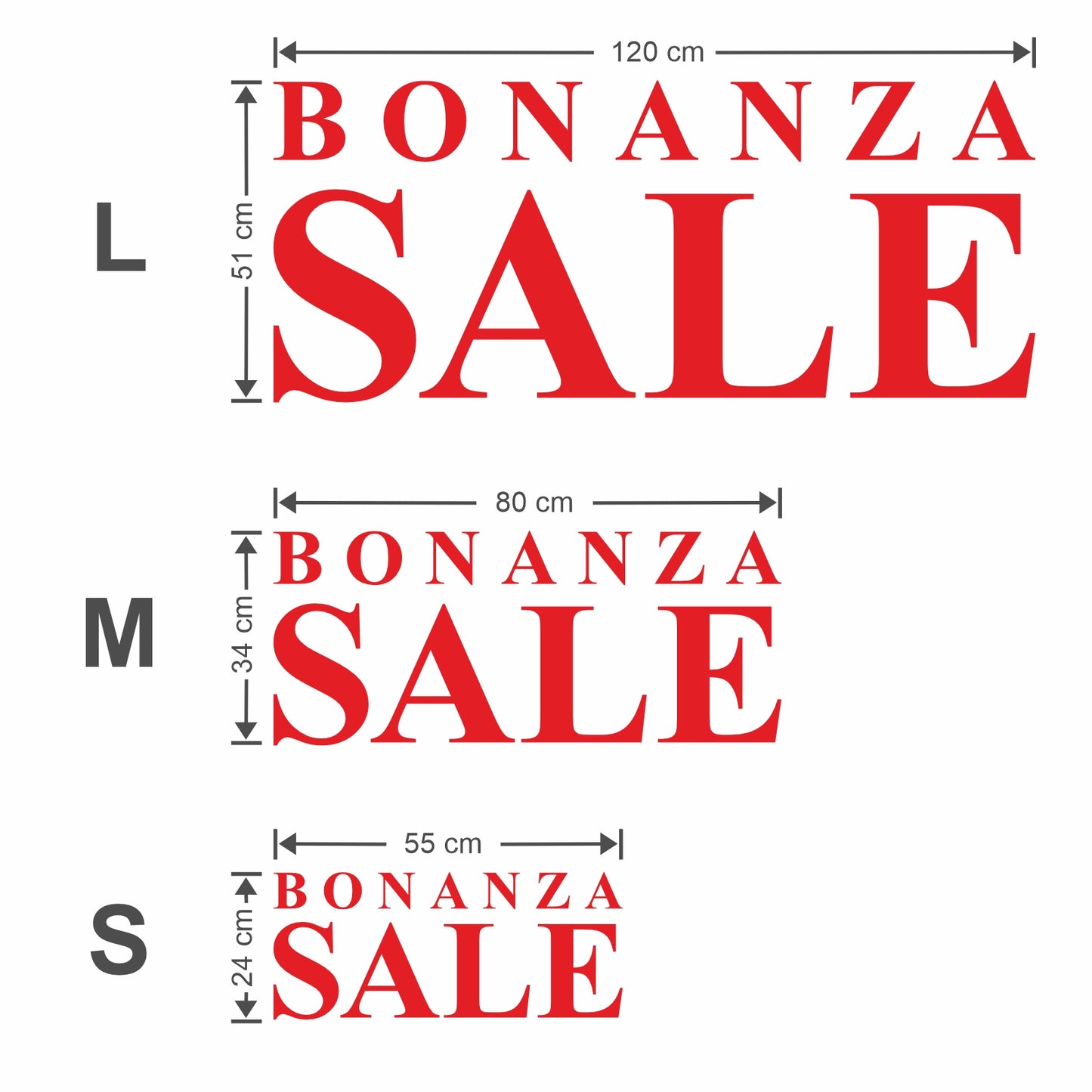 Bonanza Sale Sticker - Roman Style