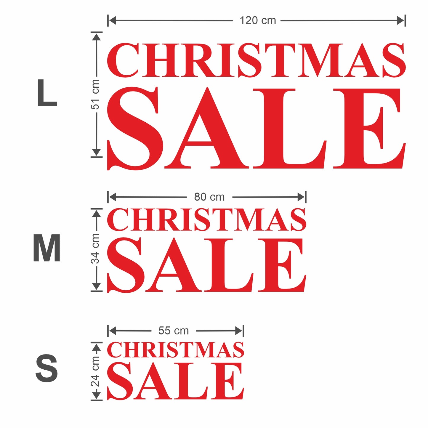 Christmas Sale Sticker - Roman Style