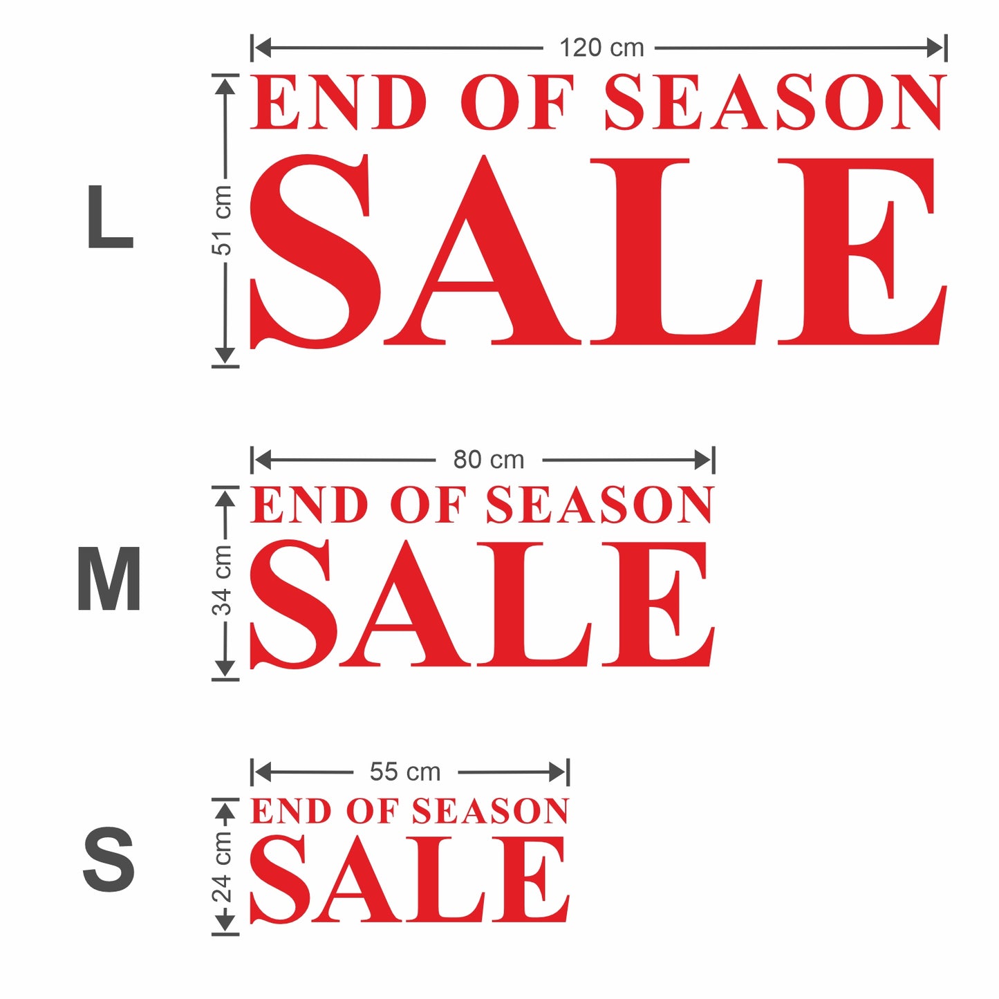 End Of Season Sale Sticker - Roman Style