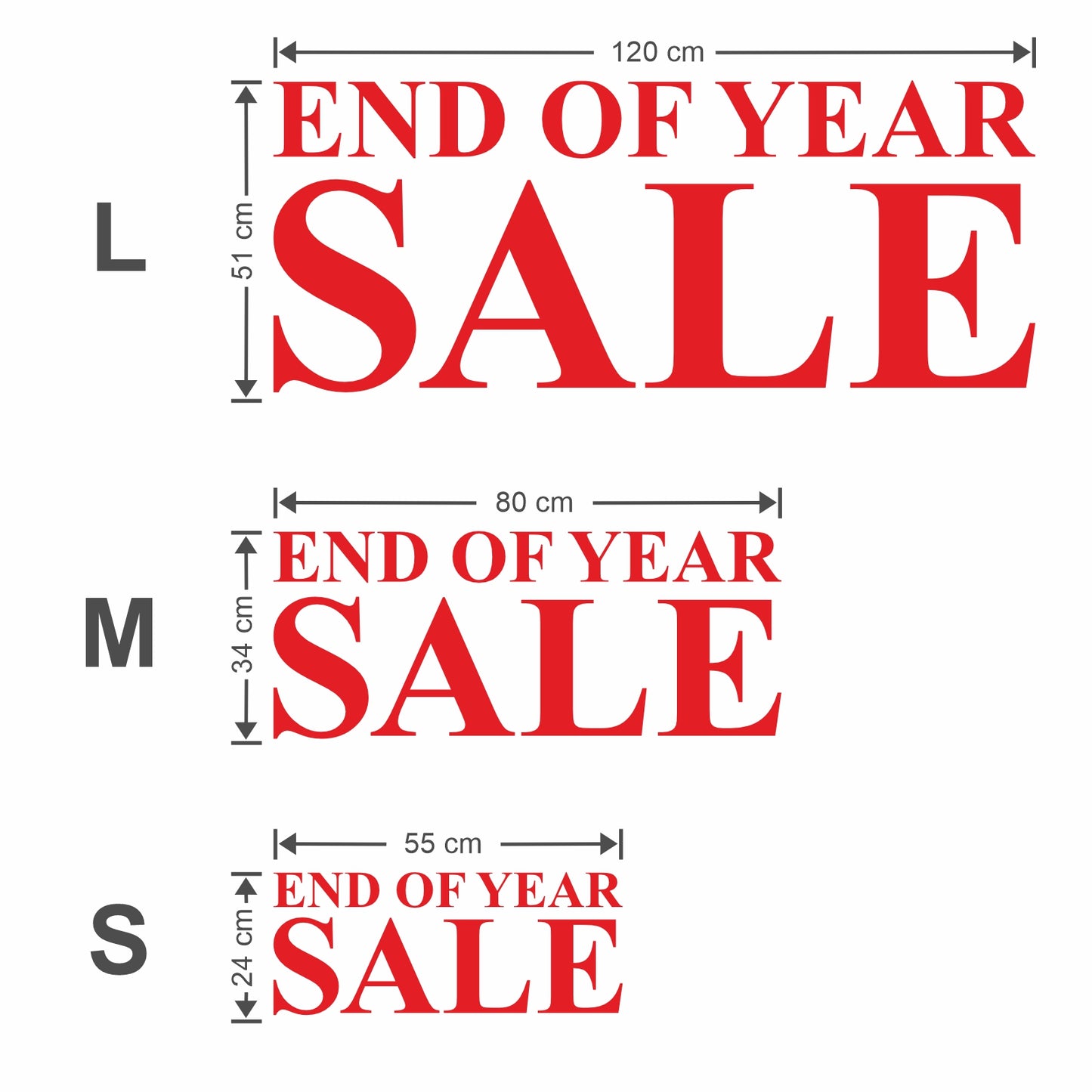 End Of Year Sale Sticker - Roman Style