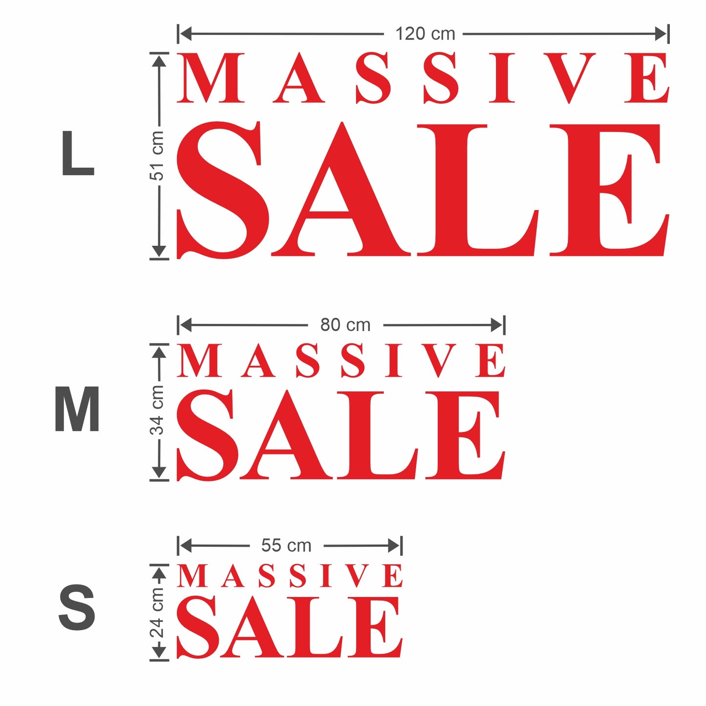 Massive Sale Sticker - Roman Style