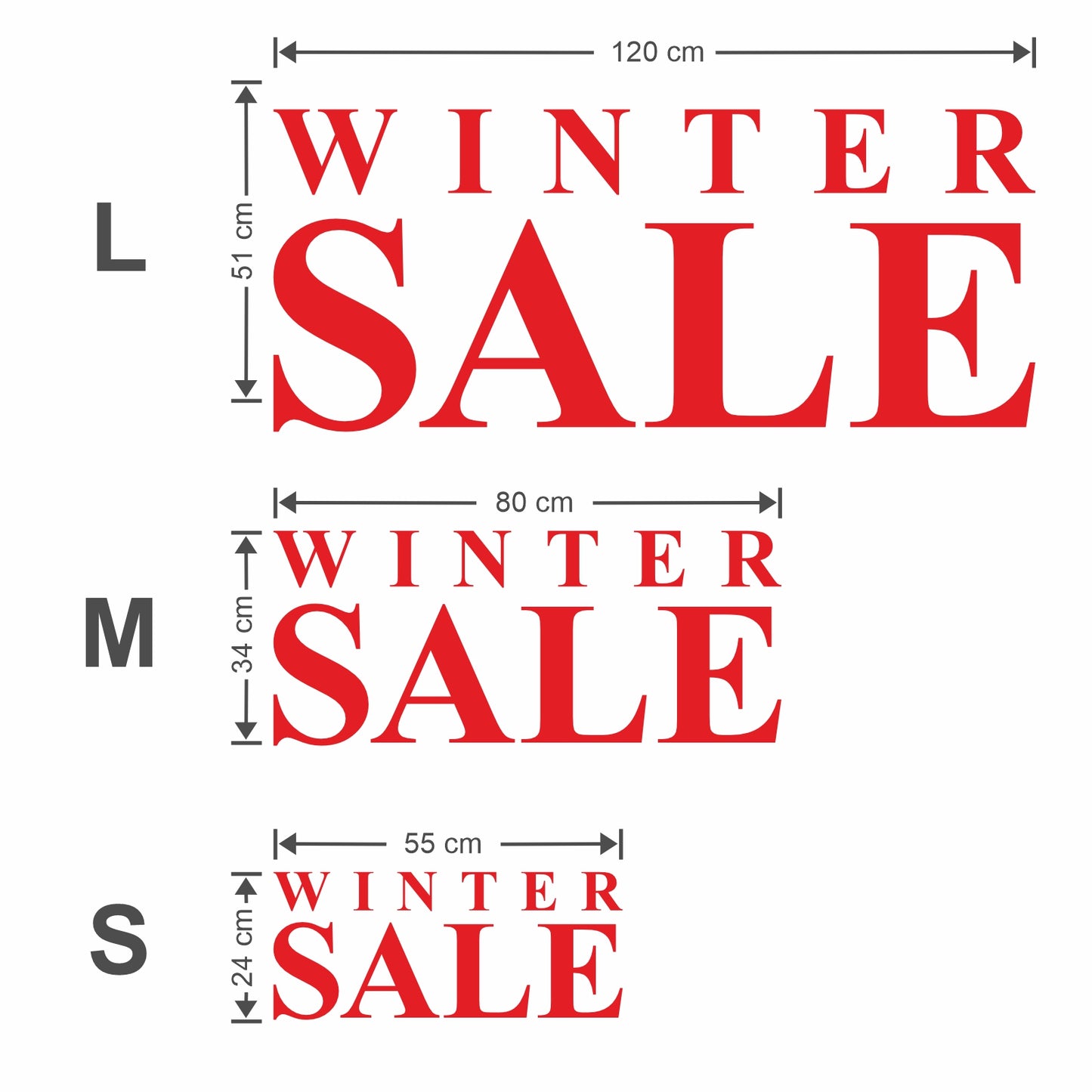 Winter Sale Sticker - Roman Style