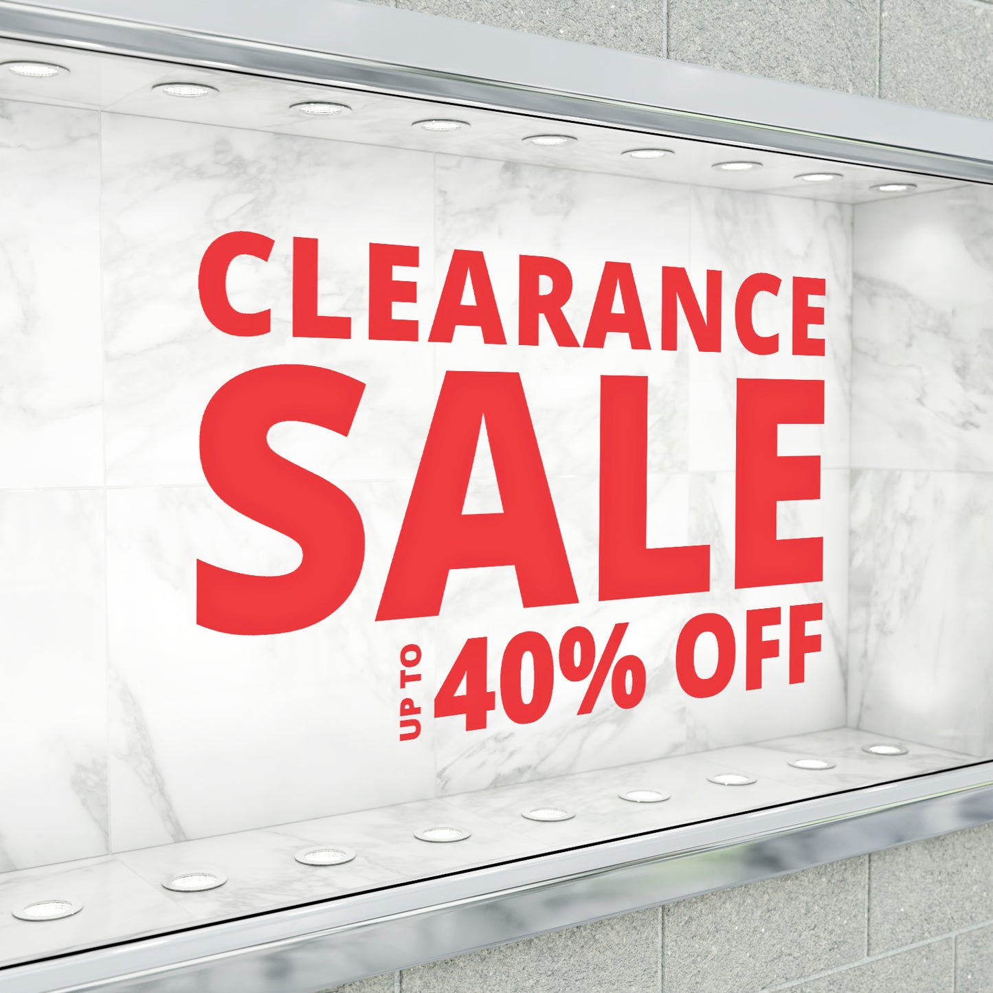 Clearance Sale Up To XX% Off Sticker - Modern Style