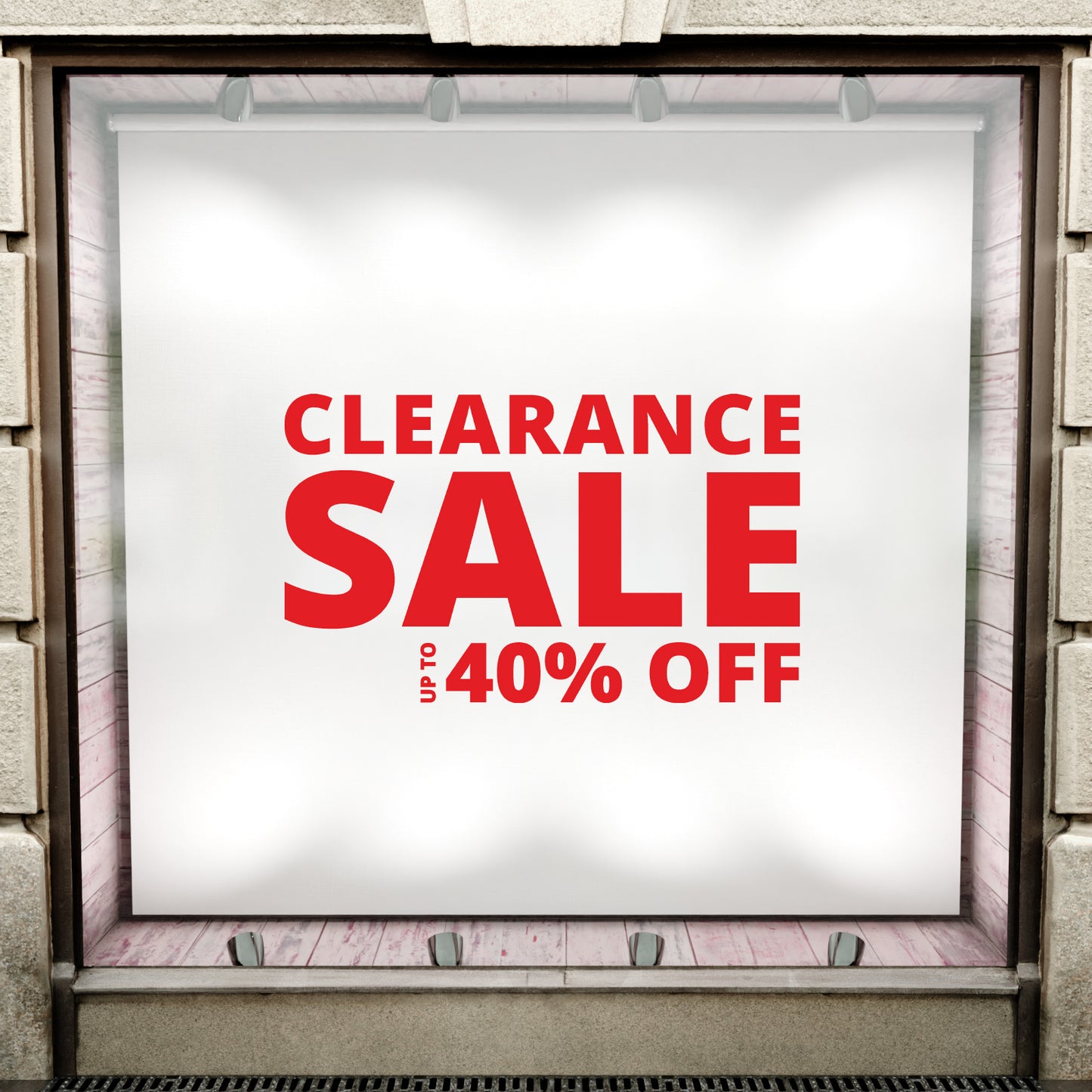Clearance Sale Up To XX% Off Sticker - Modern Style