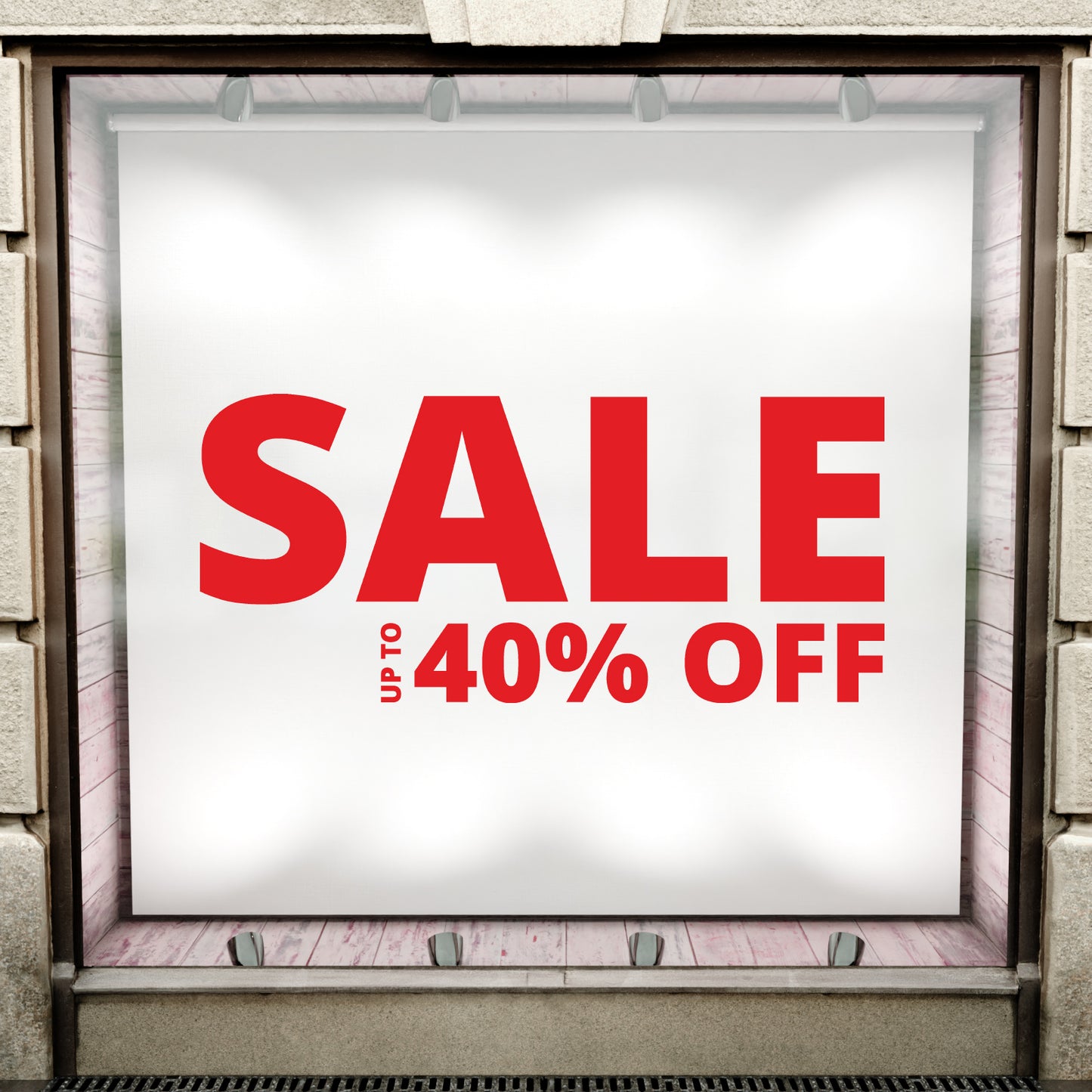 Sale Up To XX% Off Sticker - Modern Style