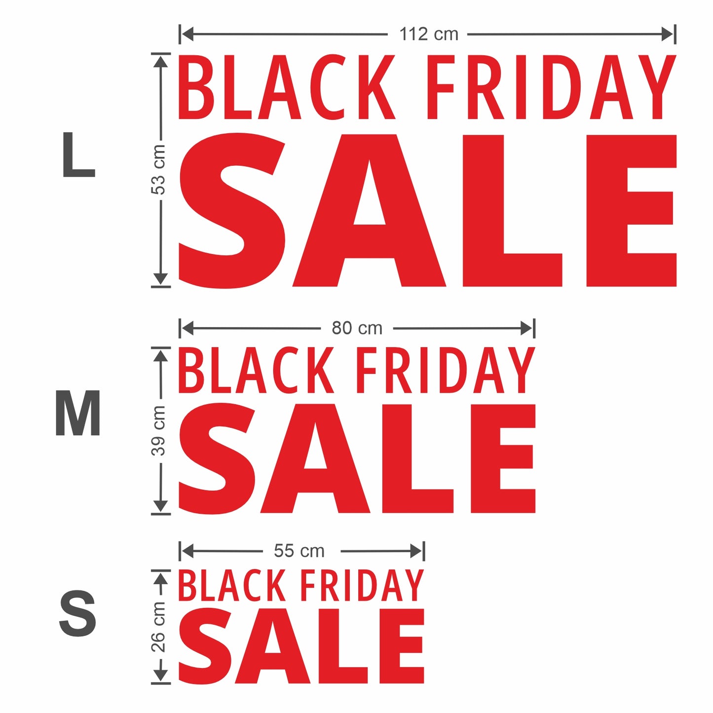 Black Friday Sale Sticker - Modern Style