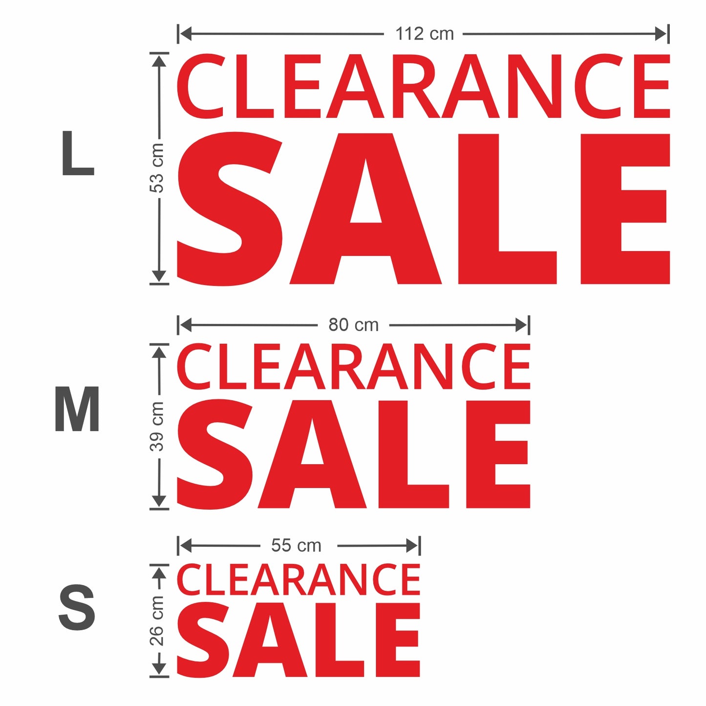 Clearance Sale Sticker - Modern Style