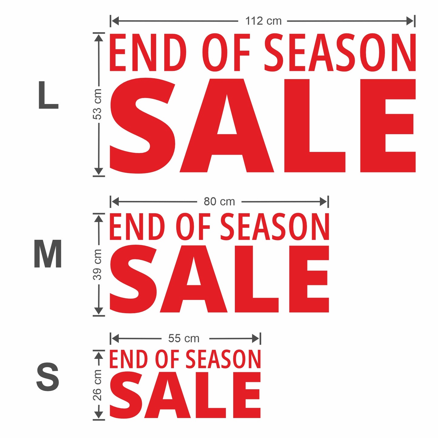 End Of Season Sale Sticker - Modern Style
