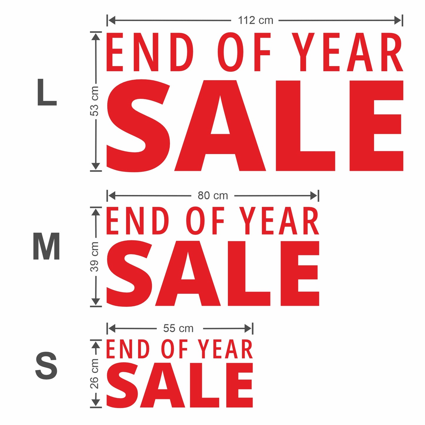End Of Year Sale Sticker - Modern Style