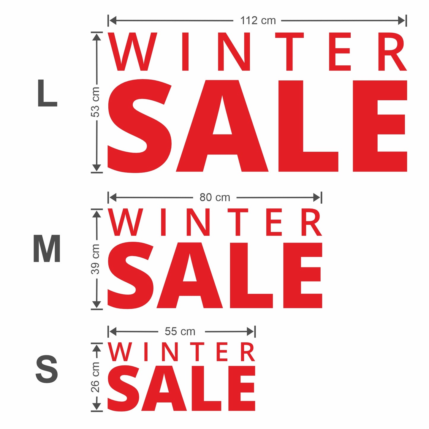 Winter Sale Sticker - Modern Style