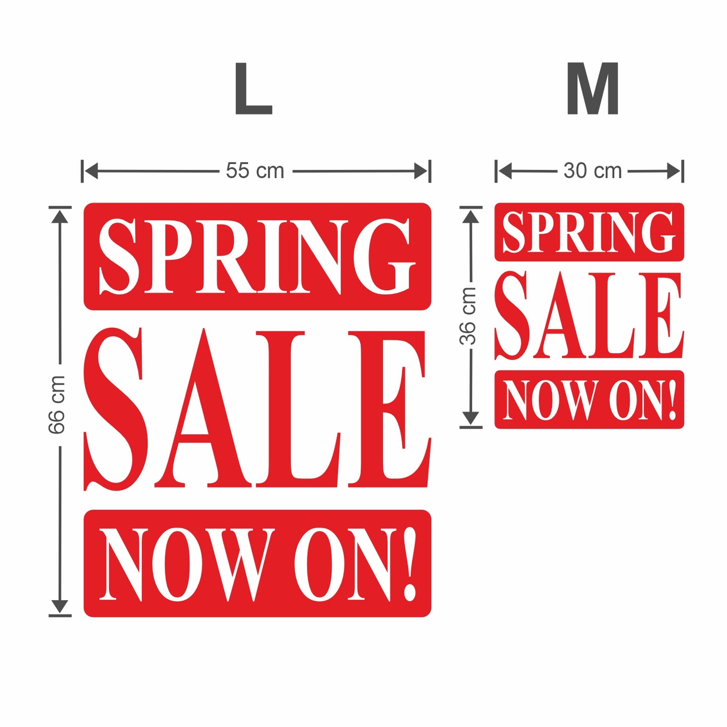 Spring Sale Now On Sticker - Roman Style