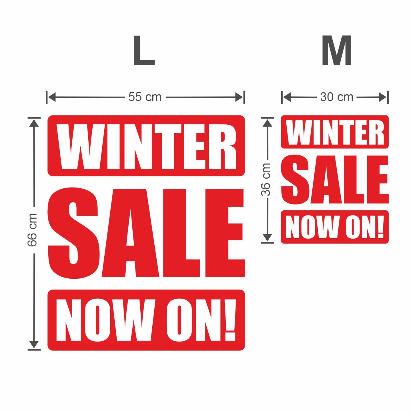 Winter Sale Now On Sticker - Impact Style