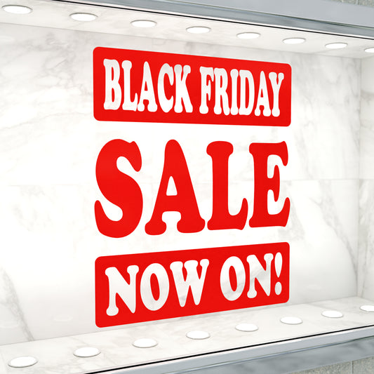 Black Friday Sale Now On Sticker - Groovy Style