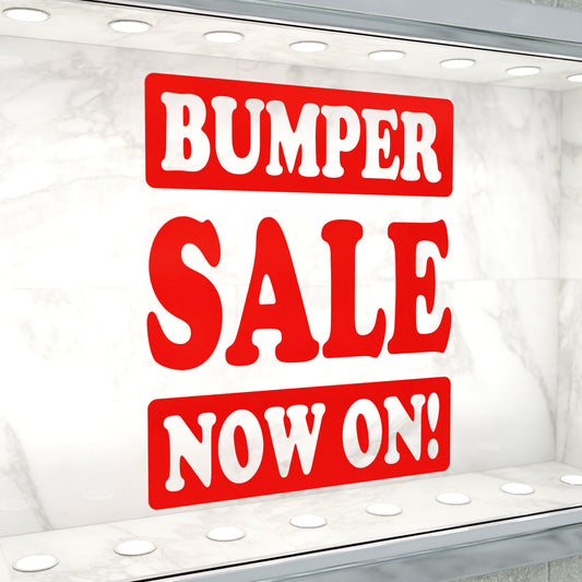 Bumper Sale Now On Sticker - Groovy Style