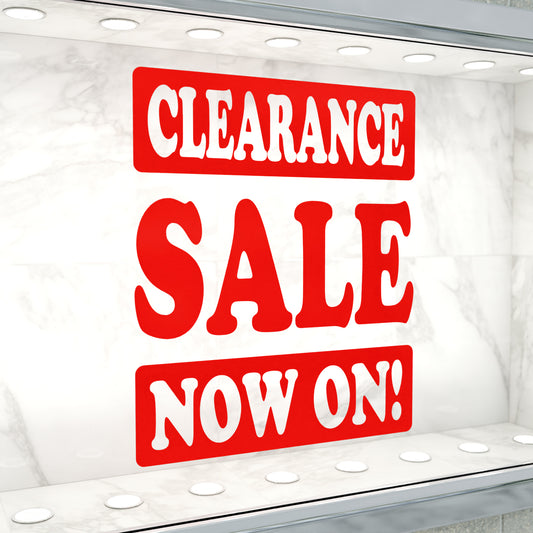 Clearance Sale Now On Sticker - Groovy Style