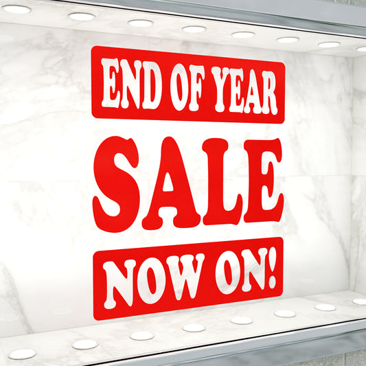 End Of Year Sale Now On Sticker - Groovy Style