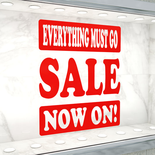 Everything Must Go Sale Now On Sticker - Groovy Style