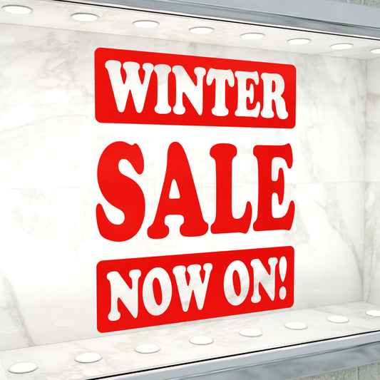 Winter Sale Now On Sticker - Groovy Style