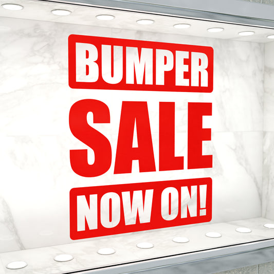 Bumper Sale Now On Sticker - Impact Style