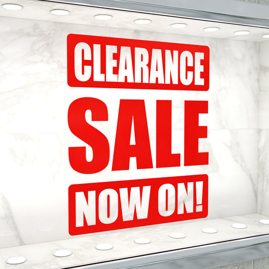 Clearance Sale Now On Sticker - Impact Style