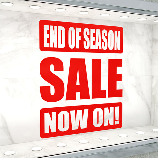 End Of Season Sale Now On Sticker - Impact Style