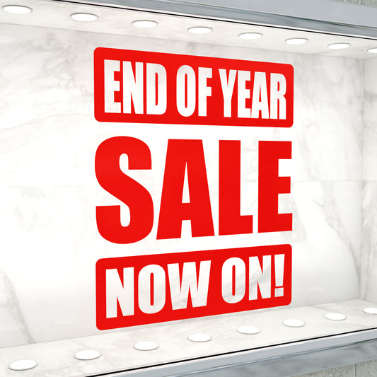 End Of Year Sale Now On Sticker - Impact Style