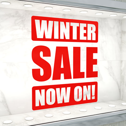 Winter Sale Now On Sticker - Impact Style