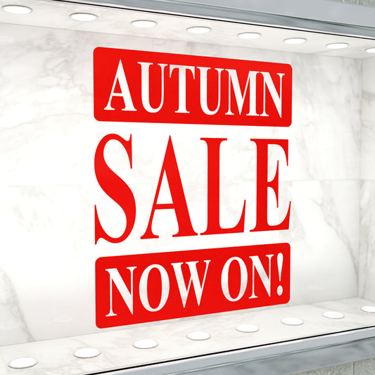 Autumn Sale Now On Sticker - Roman Style