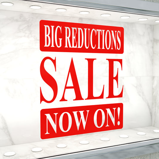 Big Reductions Sale Now On Sticker - Roman Style